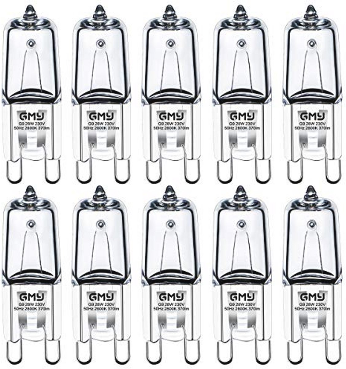 Halogeengloeilamp G9 28W 370 lm Dimbaar Warm Wit - 10 Stuks