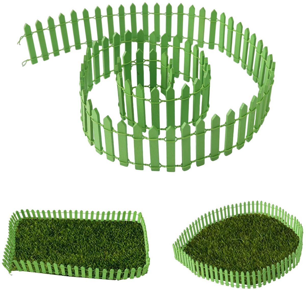 Stunq® Gedetailleerd Houten Miniatuur Tuinhek – Perfect voor Micro Landscaping en DIY Decoratie