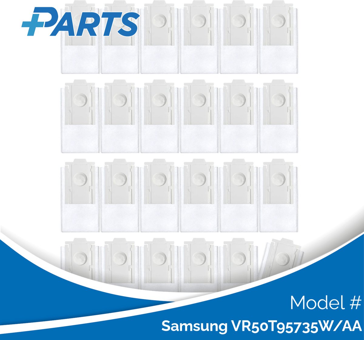 Samsung VR50T95735W/AA Stofzakken (24 Stuks, Plus.Parts® alternatief voor VCA-RDB95)