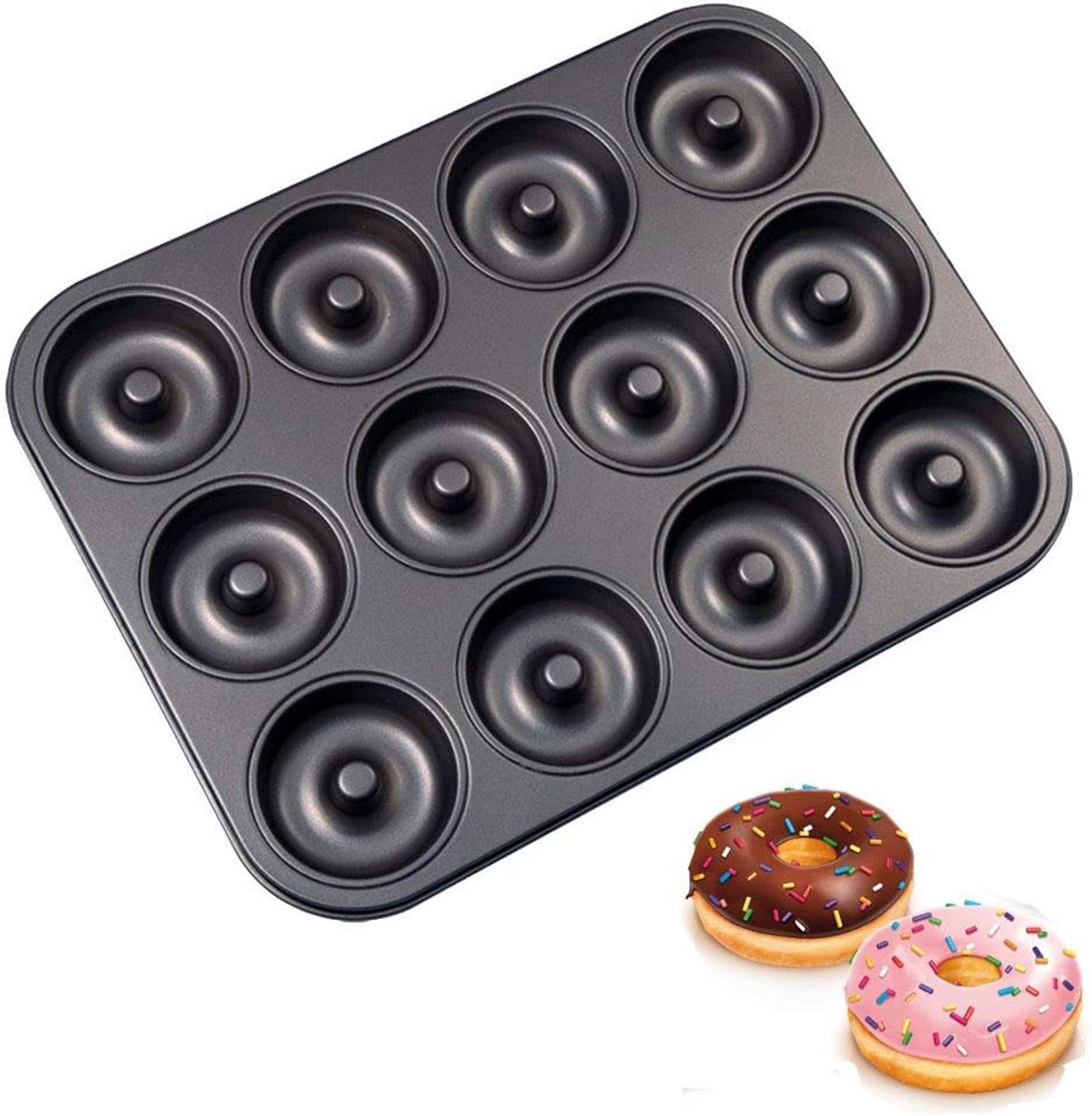 bakvorm, 12 verdiepingen donutvorm, bakplaat met antiaanbaklaag