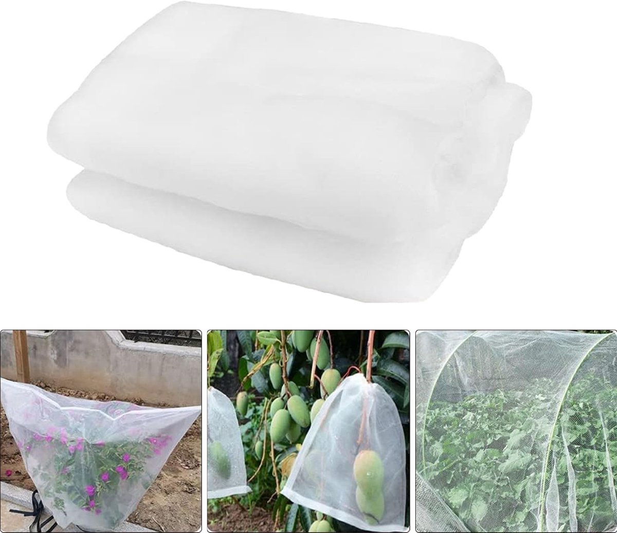 Stunq® Insectenwerend Net 2x10m - Groentenbescherming Fijnmazig