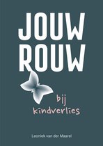Boekomslag met de titel "JOUW ROUW bij kindverlies" en een vlinder.