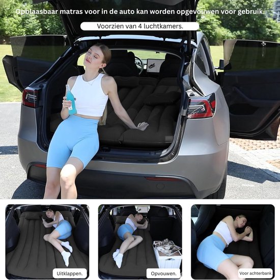 ZRSS® Autobed 2 Persoons - Auto Luchtbed - Opblaasbaar bed - Campingmatras van Merkloos — afbeelding 5