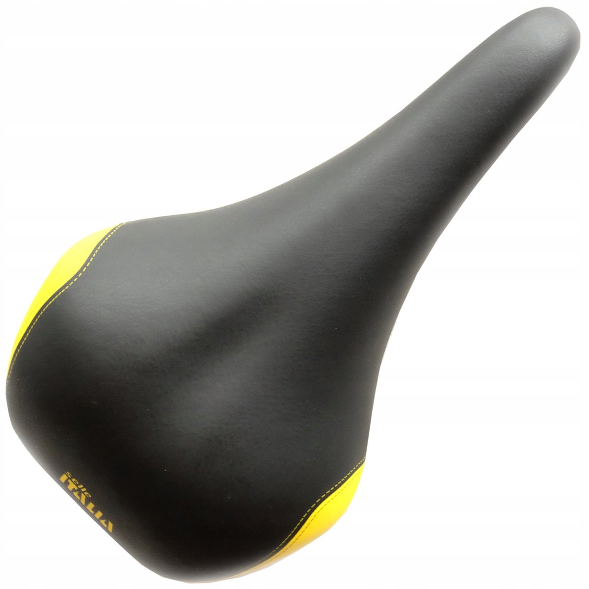 Selle Italia Sintetico Zadel - Retro Jaren '90 - Zwart/Geel