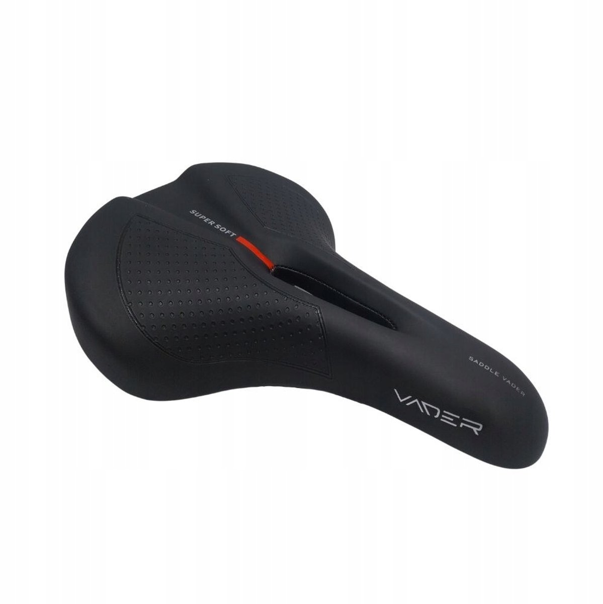 Dames MTB Fietszadel met Anticompressie - Zwart (250x185mm)