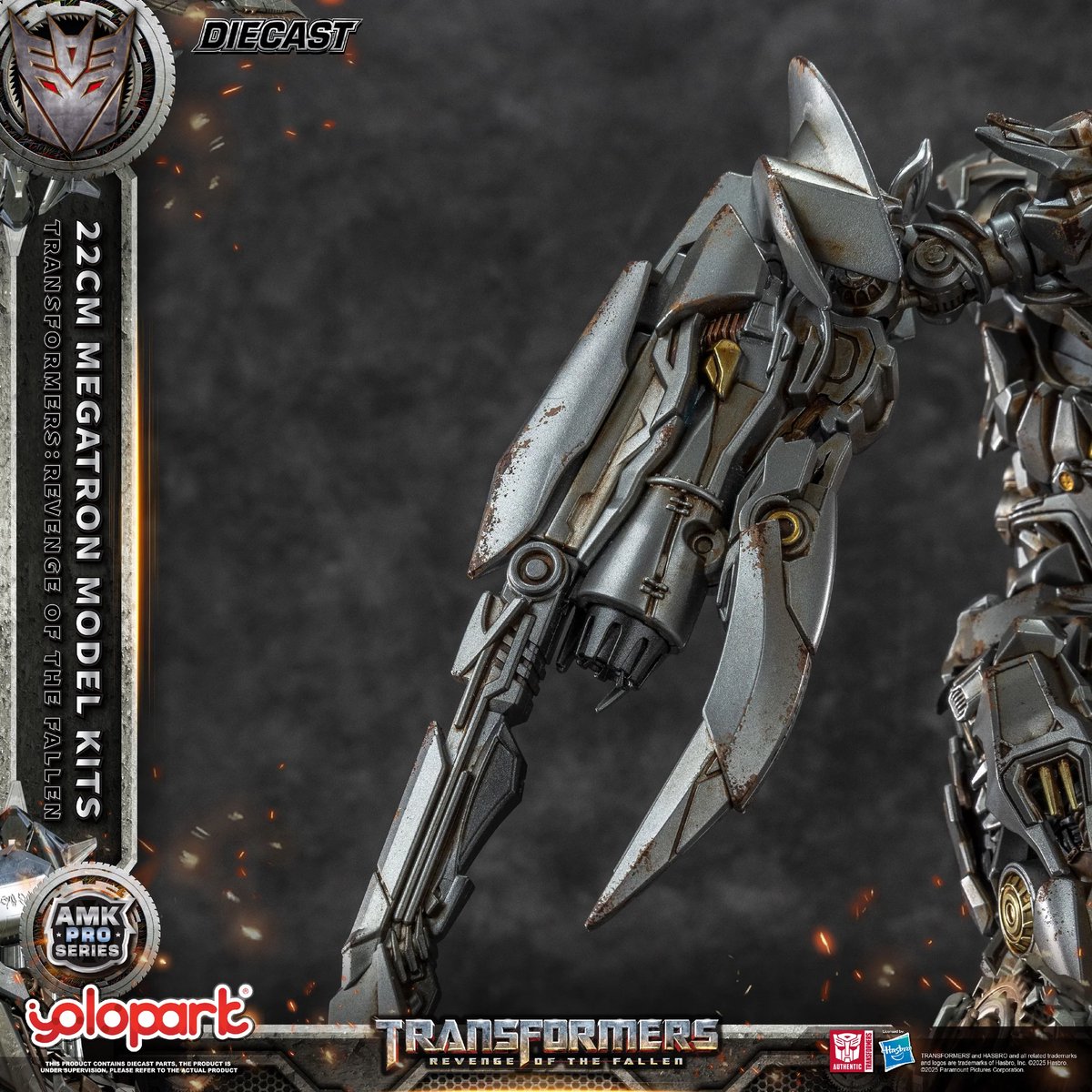 Yolopark AMK PRO Megatron Model Kit | Transformers Revenge of the Fallen edition bouwset | Technisch robot modelbouw | Age of the Primes | Technisch educatief speelgoed bouwpakketten voor volwassenen | DIY Action Figure | War for Cybertron