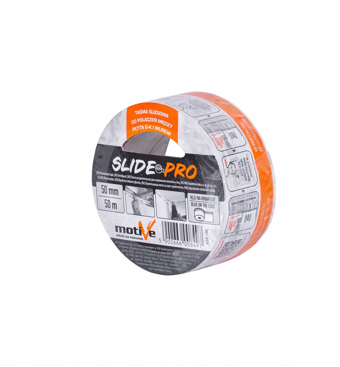 Motive SLIDE PRO glijband 50m x 50mm voor scheurpreventie