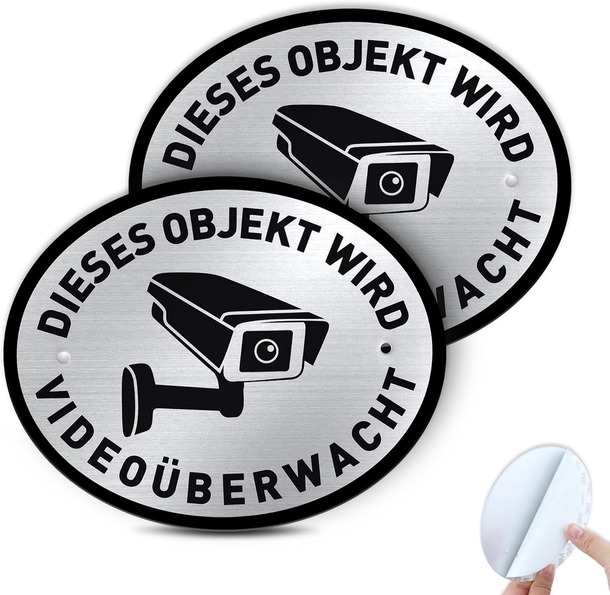 Waarschuwingsbord Camerabewaking Videoregistratie Duurzaam Aluminium