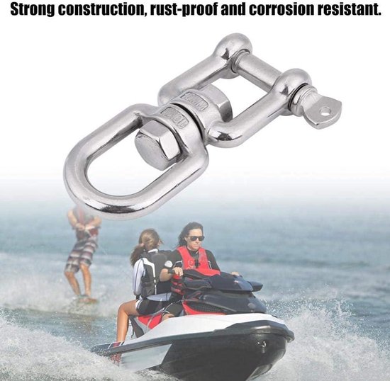 Ronte - Zwaar werk 304 roestvrijstalen Swivel Ring Snap Rolling Shackle Apparaat - Veiligheid, Duurzaamheid, Handigheid van Ronte — afbeelding 2