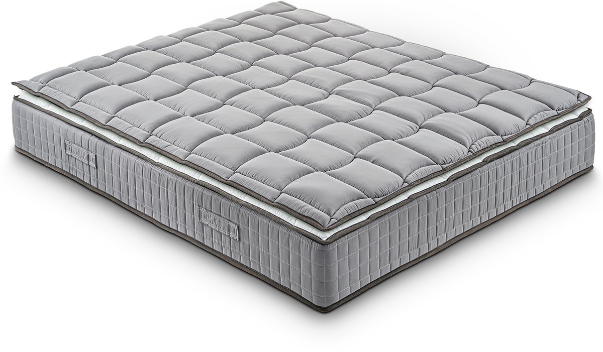 Ilovesleep Matras ELITE - 100x190 cm, Traagschuim met Koudschuim Matras - Dikte 24 cm wit