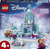 LEGO® ǀ Disney Frozen Le Château de Glace d'Elsa et la Balade Enneigée - Ensemble de Construction avec Voie et Château - Figurines d'Elsa et Anna - Jeu de Rôle - Cadeau Créatif pour Enfants À partir de 4 ans - 43281