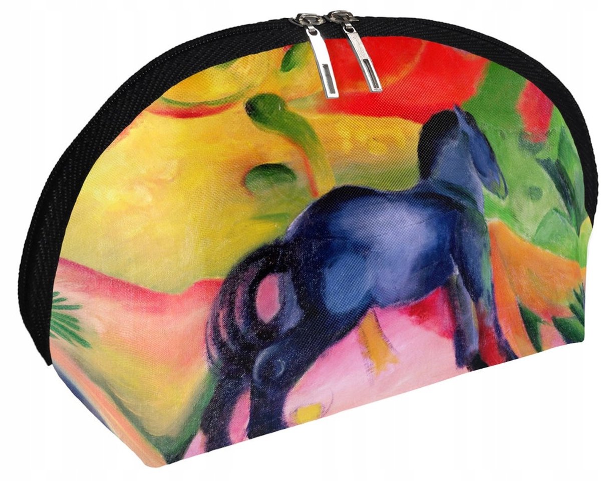 Toilettasjes 'Klein blauw paar' Franz Marc - waterdicht