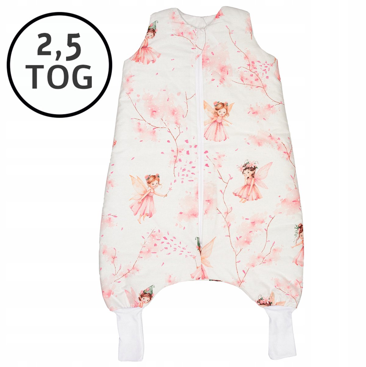 Nieuwe Baby Slaapzak met Pootjes 74-86 cm - All-Season Roze Fee