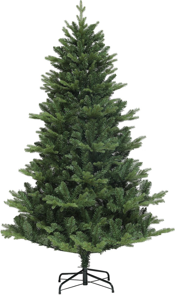 HOMCOM Kerstboom Kunststof, PE, Staal Ø105 x 180H cm Groen