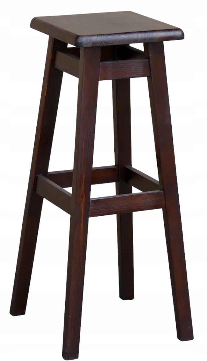 Metdrew Houten Bar Kruk 80cm - Bruin (Notenkleur) Bruin (Noten)