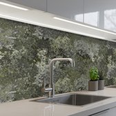 Keuken achterwand 200x80 cm - Spatscherm zelfklevend Groen - Roest print - Vlekken - Muurbeschermer - Spatwand fornuis