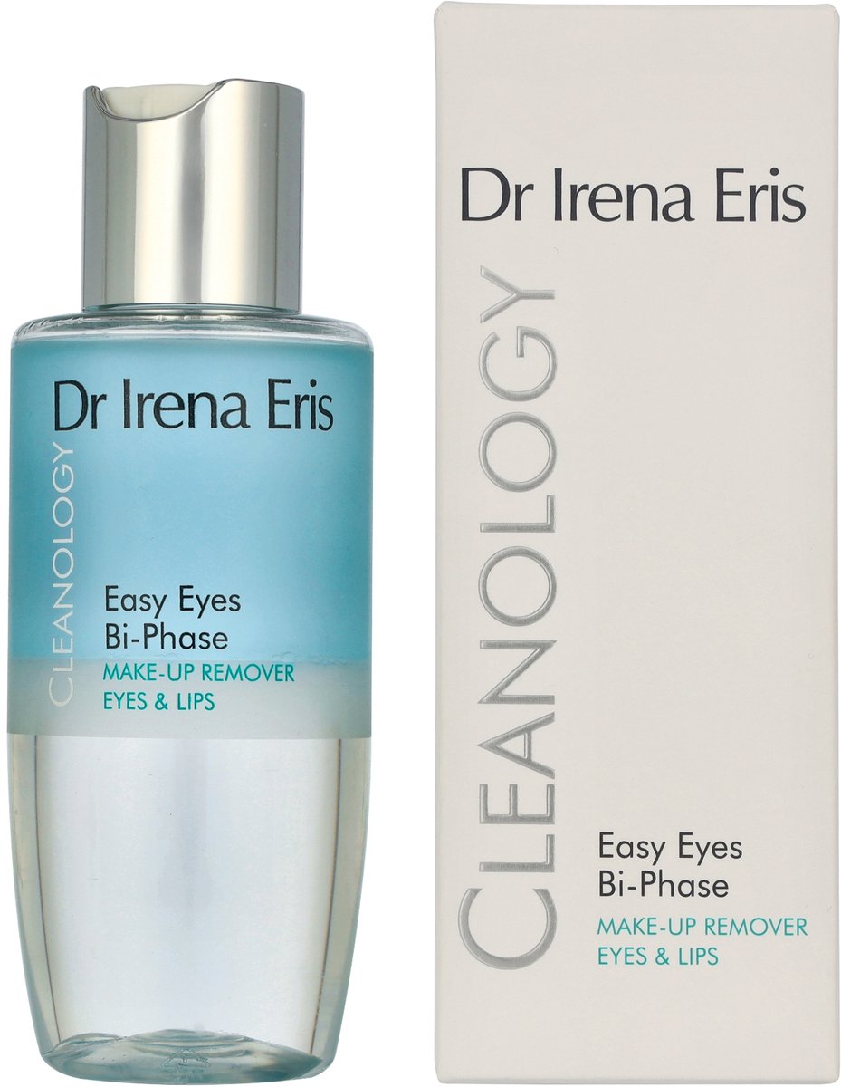 Dr. Irena Eris Cleanology Two-Phase Eye & Lip Make-up Remover 125 ml - Milde 2-Fasen Reiniging Voor Ogen En Lippen - Verwijdert Waterproof Make-up Zonder Wrijven - Hydraterende En Verzachtende Oogmake-up Remover Met Verzorgende Oliën