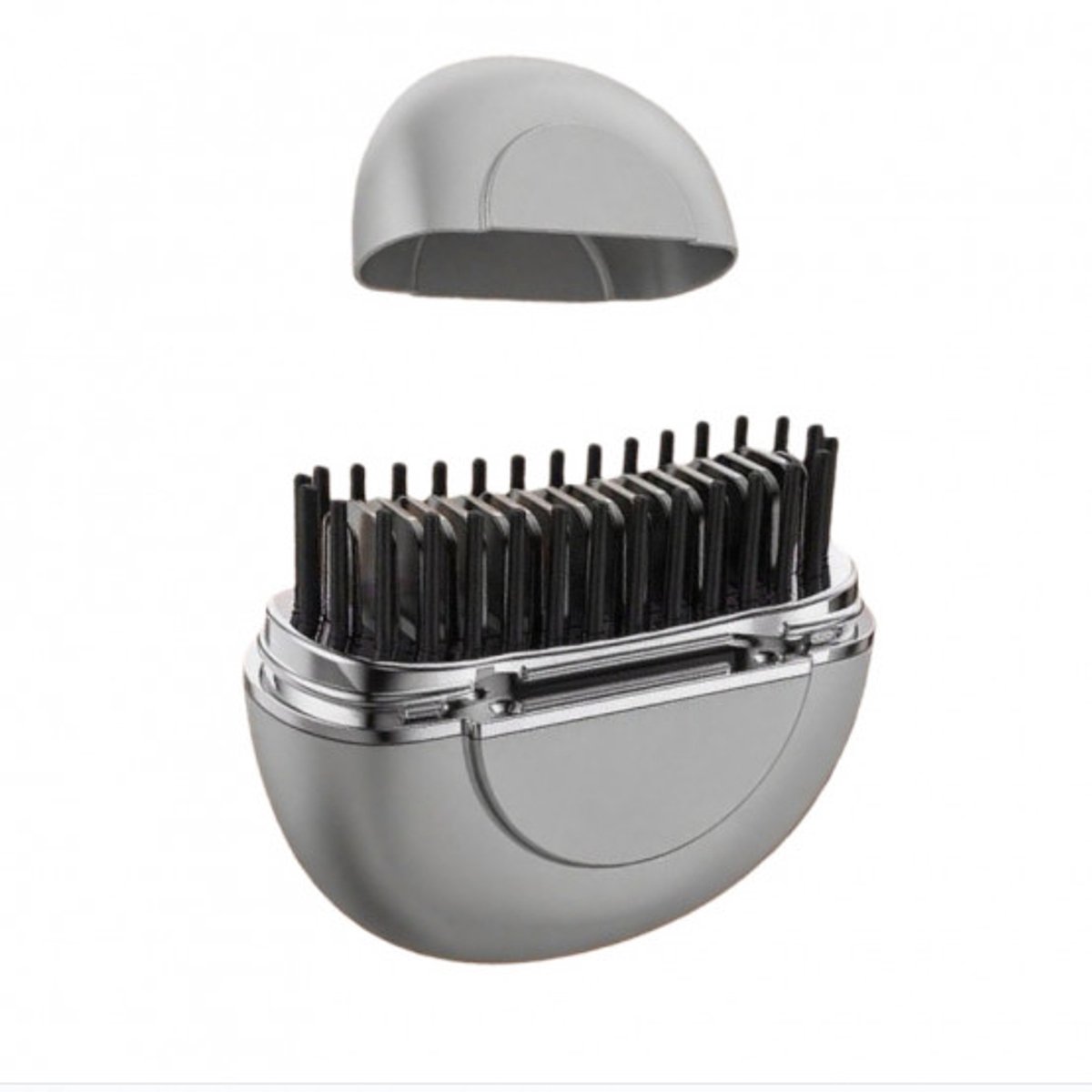 Stijltang - Draagbare Stijltang - Draadloze Stijltang - USB Oplaadbaar - 3 Temperatuurstanden (75/85/95°C) - Lichtgewicht en Compact voor Reis - Zilver