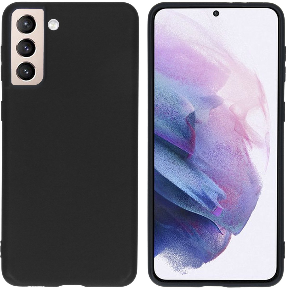 imoshion Hoesje - Geschikt voor Samsung Galaxy S21 Plus - Color Backcover - Zwart