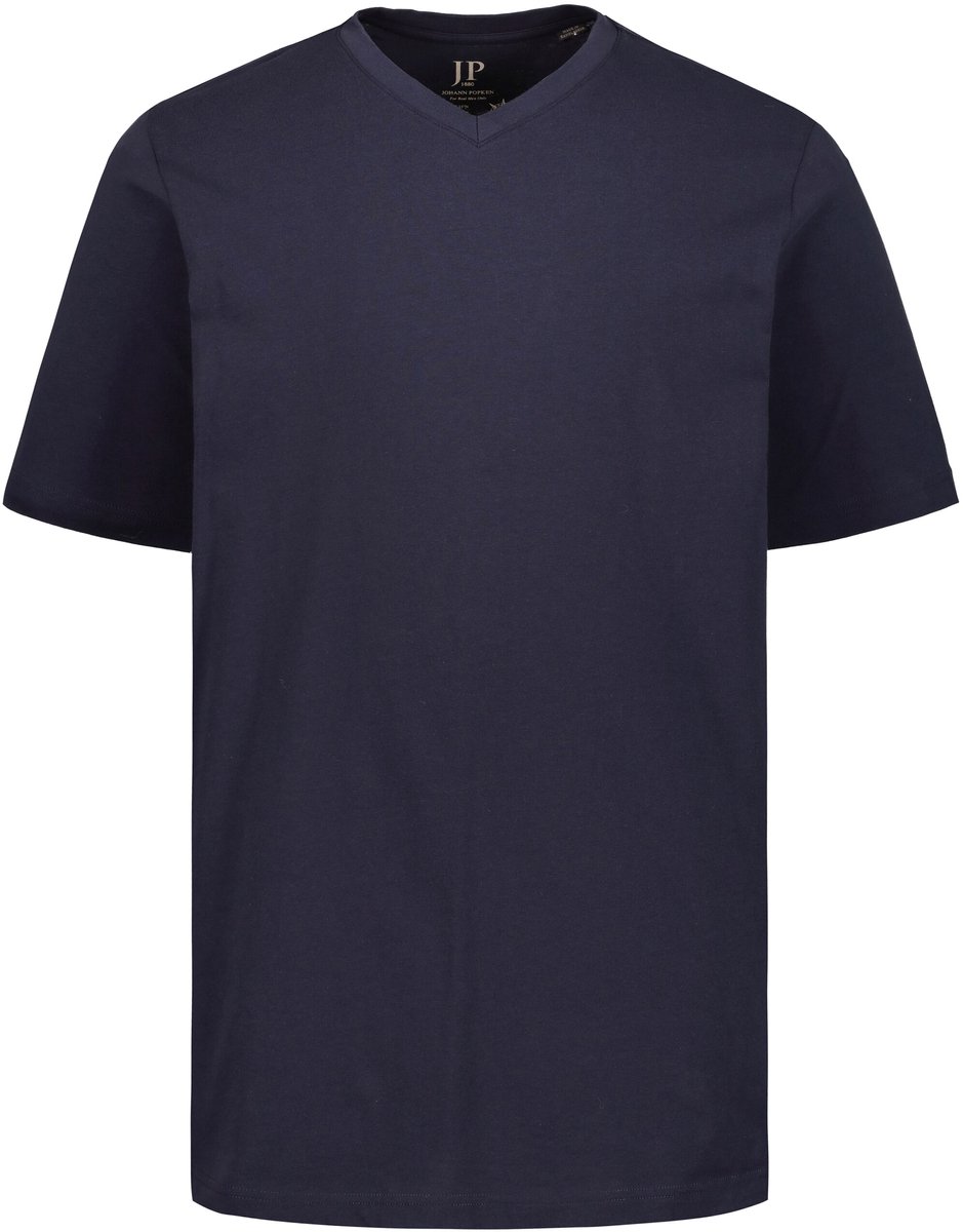 JP 1880 - Heren - T-shirt basic V-hals - Donkermarine - Maat XXL