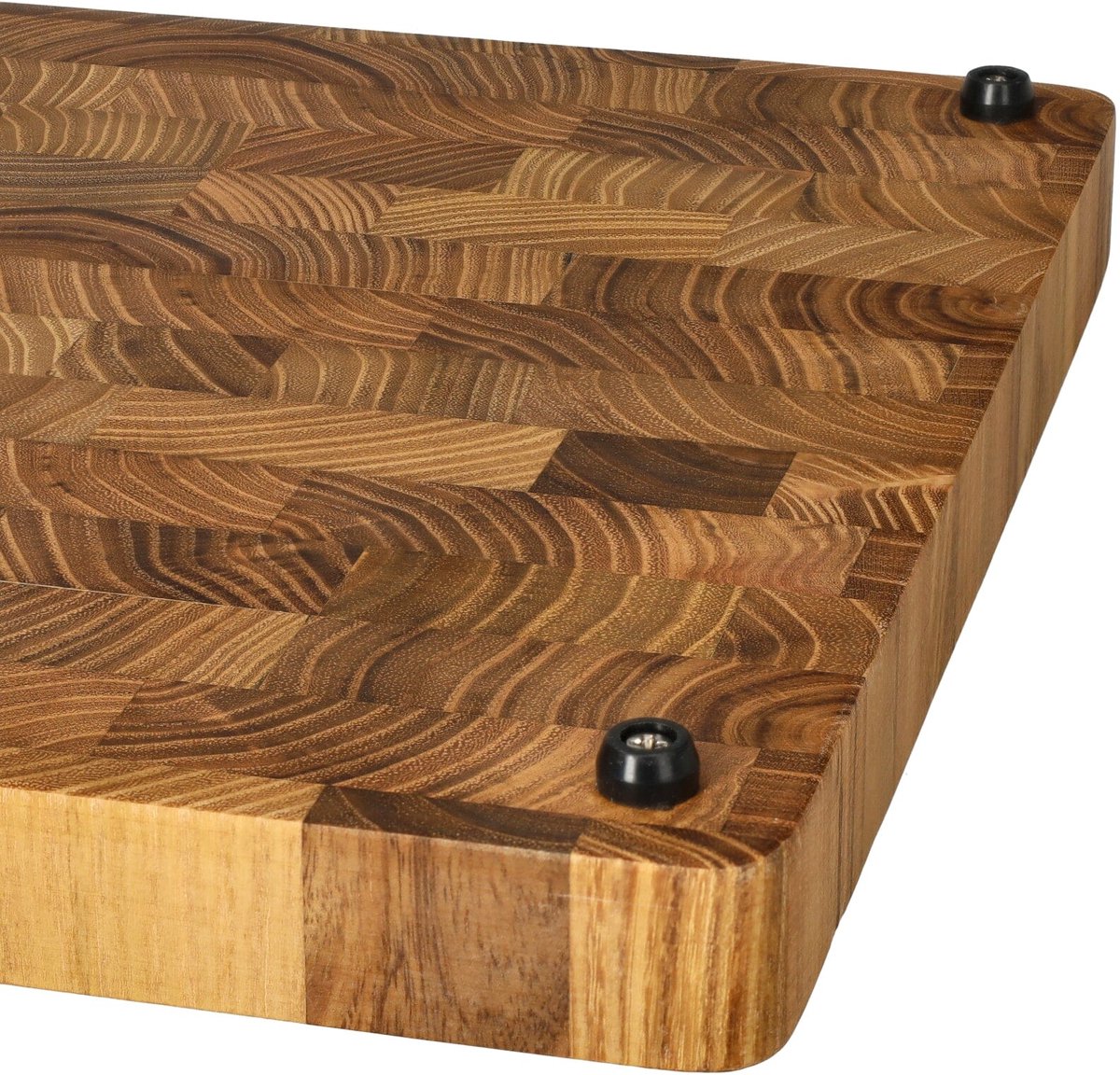 Shinrai Knives - Luxe Snijplank Teak hout - Kopshout - 35 × 25 × 2.5 cm