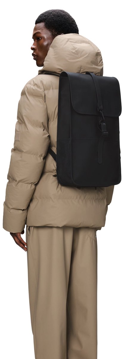 Rains W3 Unisex Rugzak - Zwart – foto 7