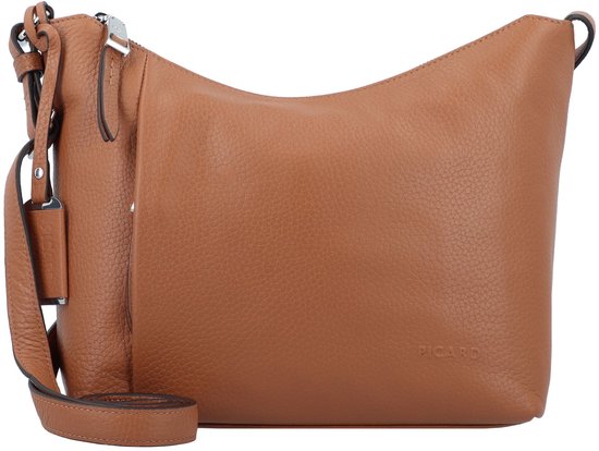 PICARD Cuir Sac à épaule bandoulière Pure Shoulder Bag Cognac Brun