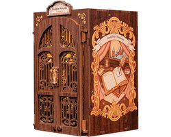 CuteBee Book Nook - Modelbouw - Houten 3D Puzzel - DIY Bouwpakket Volwassenen en Volwassenen - Boekensteun - Boekenhouder - Bookshop Memories