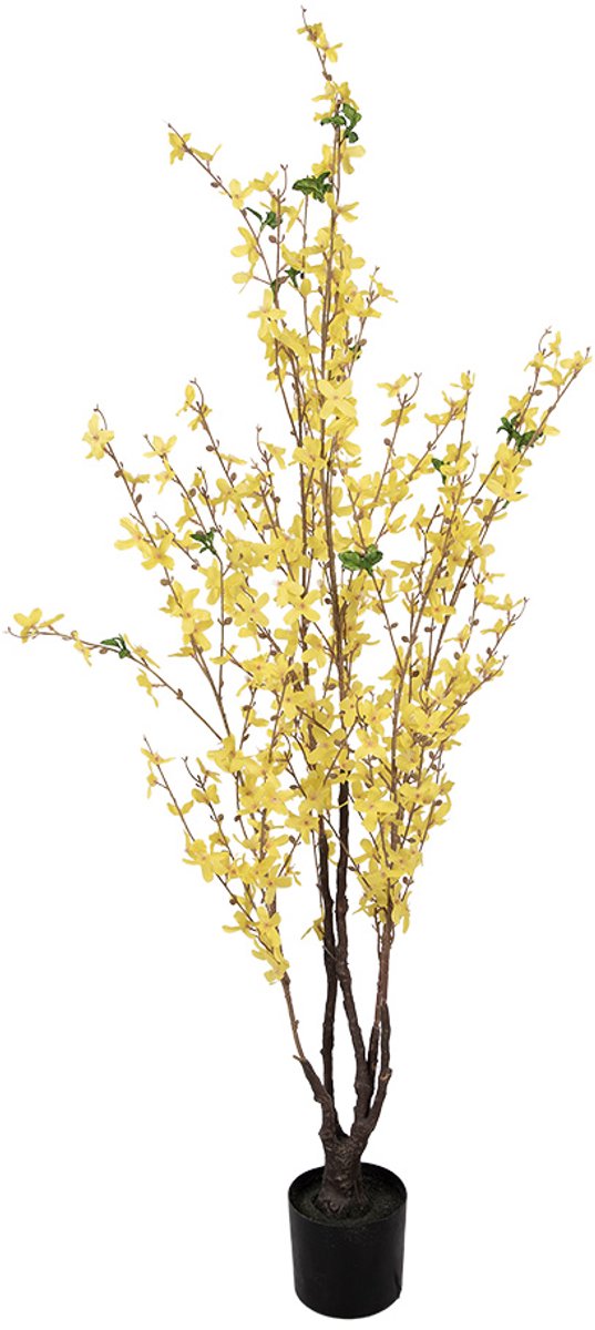 Clayre & Eef Kunstplant Forsythia 20x20x125 cm Geel Kunststof