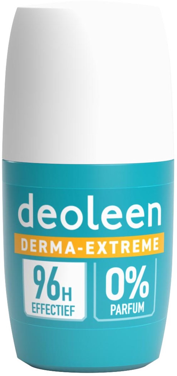 Deoleen Anti-Transpirant 96 uur - 0% parfum - Reguleert overmatige transpiratie en neutraliseert geur - Dermatologisch getest - Gevoelige huid - 50 ml