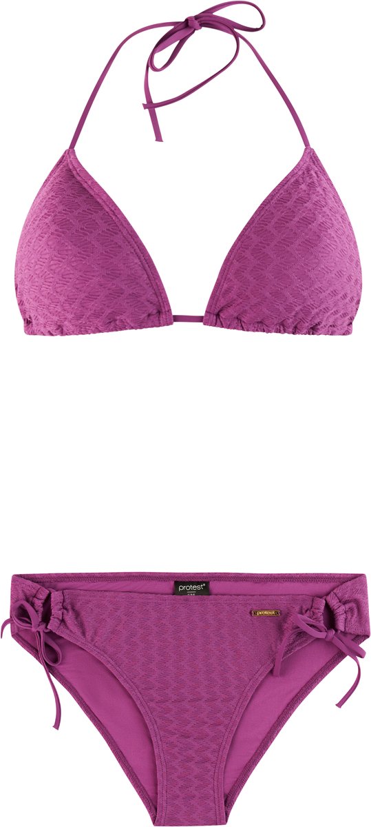 Protest PRTExit Triangel bikini set Dames Koordsluiting Uitneembare vulling Normale pasvorm Medium dekking Roze