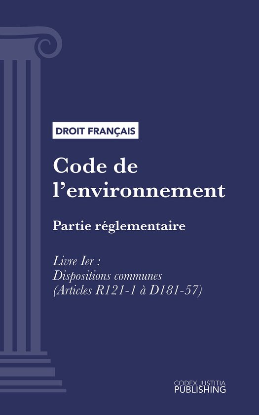 Code de l'environnement - cover