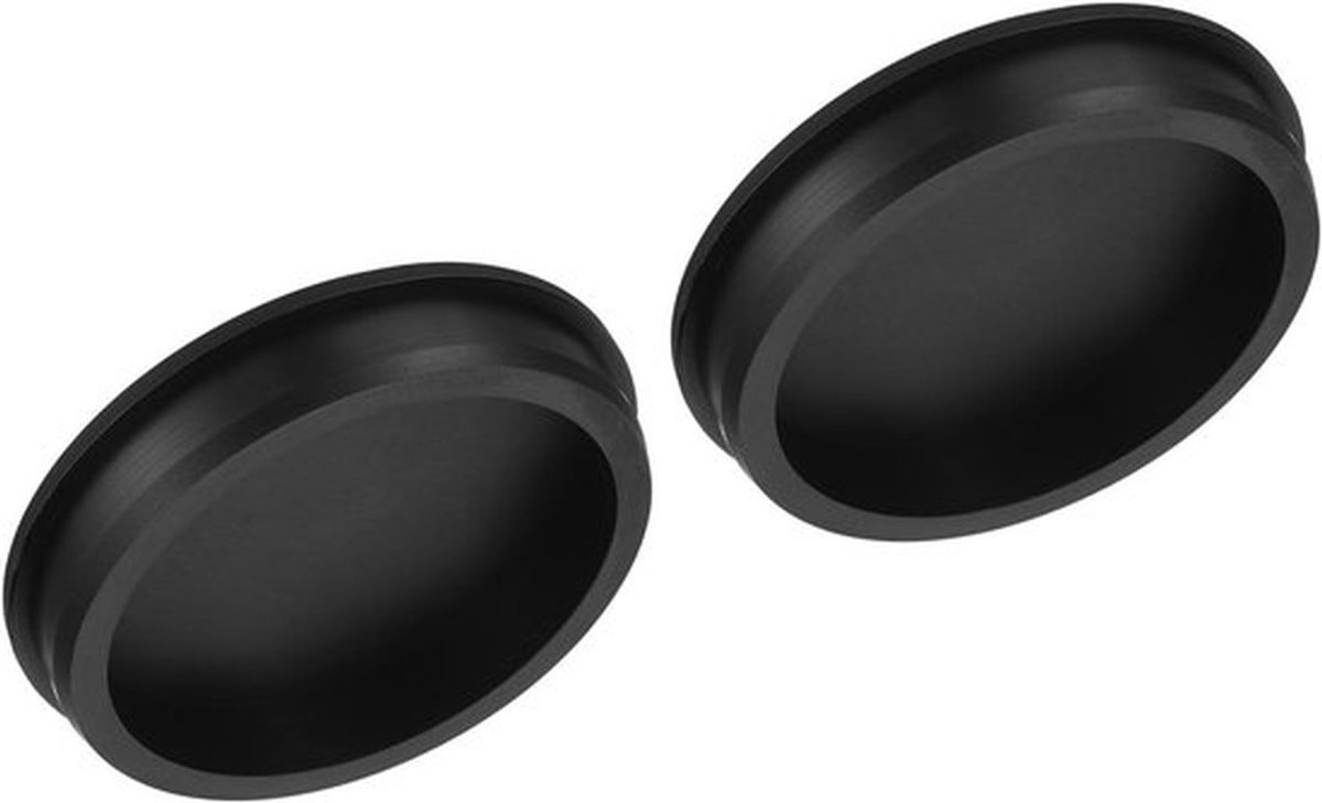 Allecta - Siliconen dop voor hoge temperatuur, 2-pack, zwart, 93,6 mm, waterdichte stop