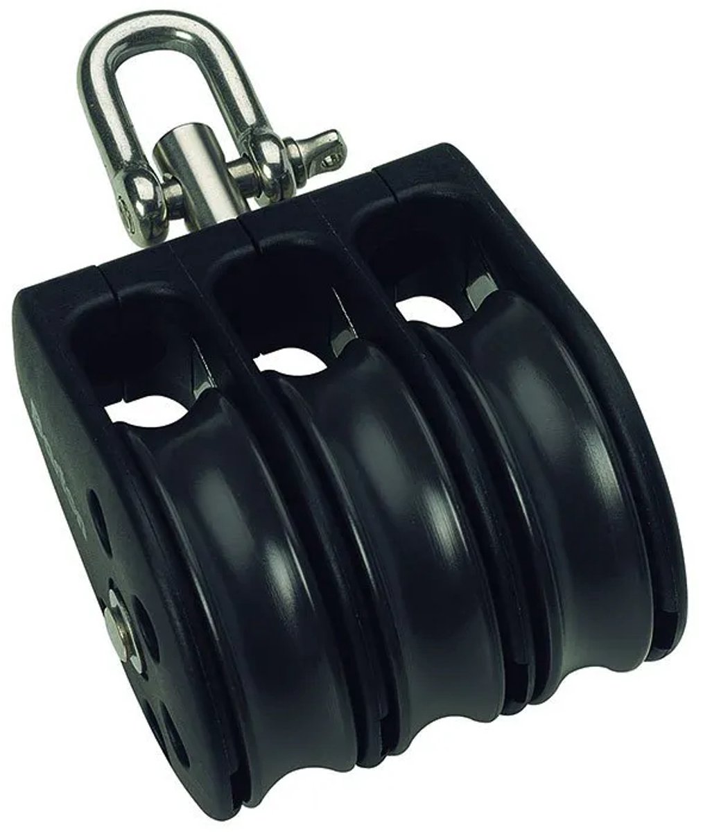 Barton Marine Drievoudige Draaikatrol 630kg 12 Mm Goud 58 x 139 mm