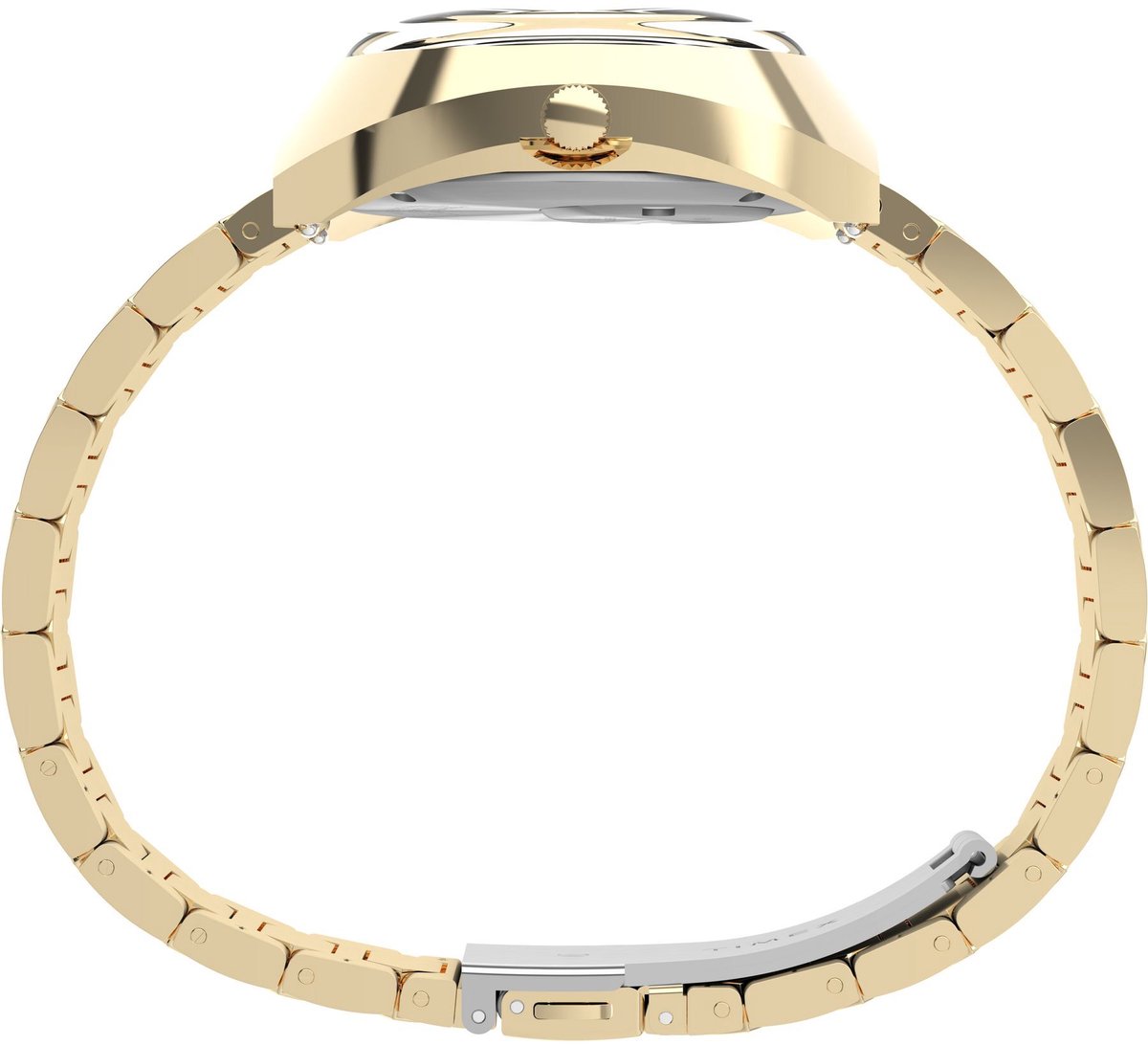 Timex Q Timex® 1972 Time Machine Reissue Quartz Analoog Horloge Goudkleurig Kast: 100% Roestvrij Staal | Armband 100% Roestvrij Staal 39 mm TW2Y45200AJ