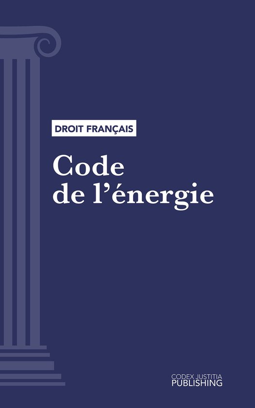 Code de l'énergie - cover