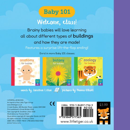 Architecture for Babies, Jonathan Litton 9781848577565 Boeken