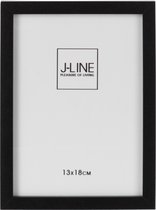 J-Line fotolijst - fotokader Basic - hout - zwart - small - 2 stuks
