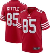 Nike San Francisco 49ers Home Game Jersey - Maat L - Kittle 85 - Rood - NFL - American Football Shirt - Football Jersey Heren
