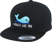 Hatstore- Kids Whaley Like You Black Snapback - Kiddo Cap Cap