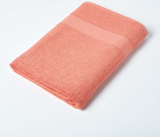 Homescapes XXL Turkse katoenen oranje handdoek