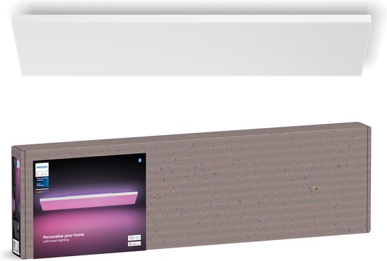 Lampe à panneau Philips Hue Datura - lumière blanche et colorée - rectangulaire - blanc