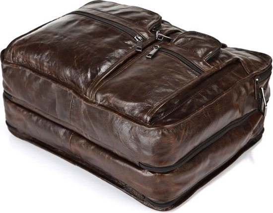 Sac en cuir cognac Topline