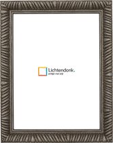 Fotolijst Verouderd Zilver - Barok - Fotomaat 24x30 - Ontspiegeld Glas - Art.nr. 215-629