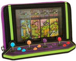 Loungefly: Nickelodeon - Teenage Mutant Ninja Turtles - TMNT 40th Anniversary Vintage Arcade Zip Around Wallet