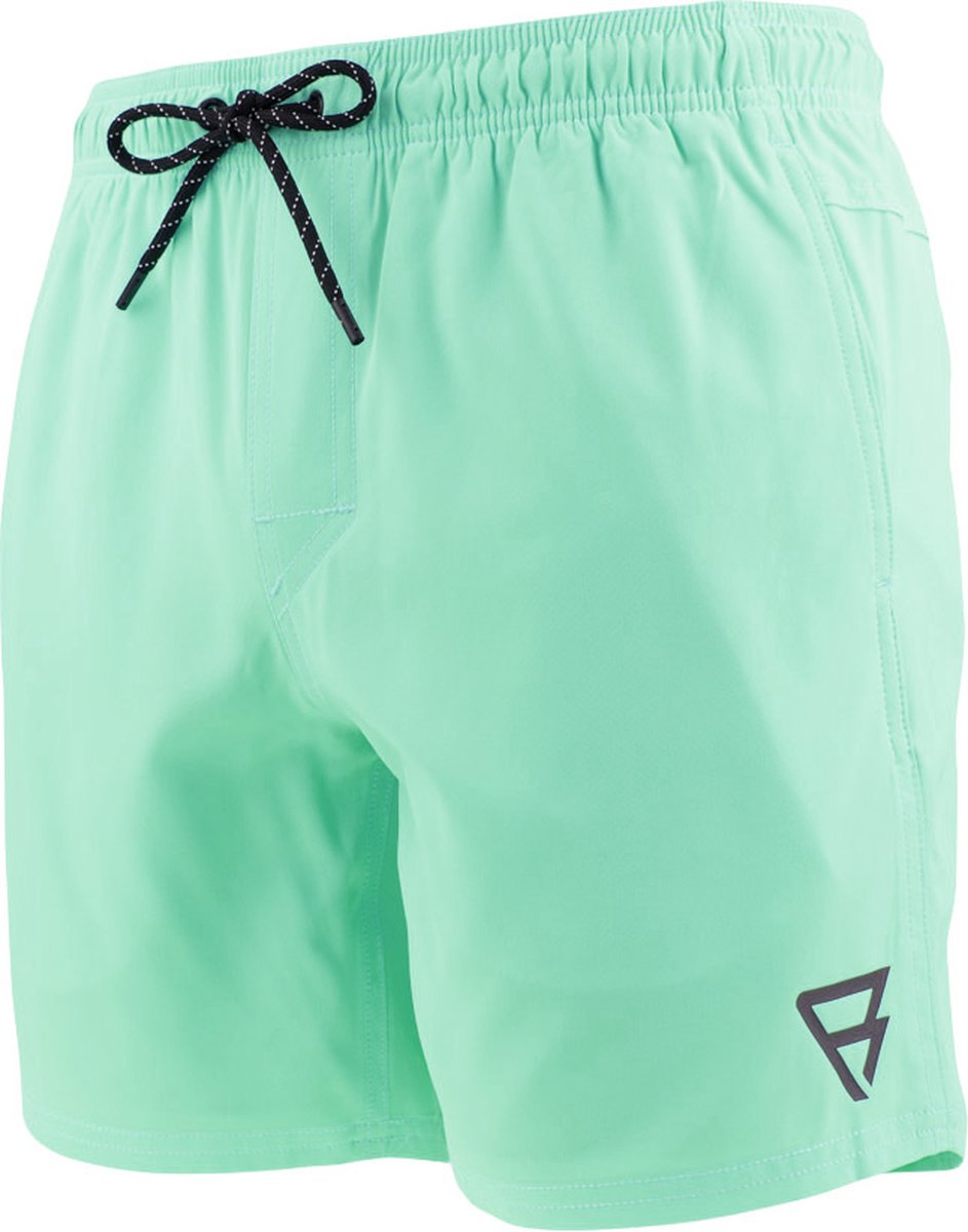 Brunotti heren rits zwemshort small logo Blauw