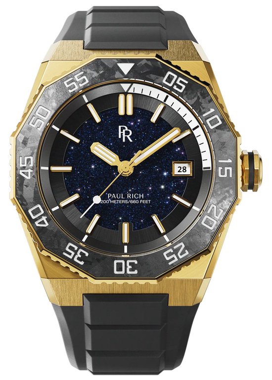 Paul Rich Aquacarbon Pro Imperial Gold DIV06 horloge