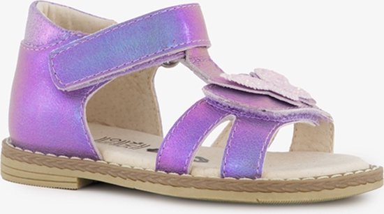 Sandales fille en cuir TwoDay violet métallisé - Taille 26