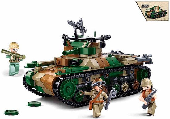 Sluban - WWII Type 97 - medium tank - M38-1107 - bouwsteentjes