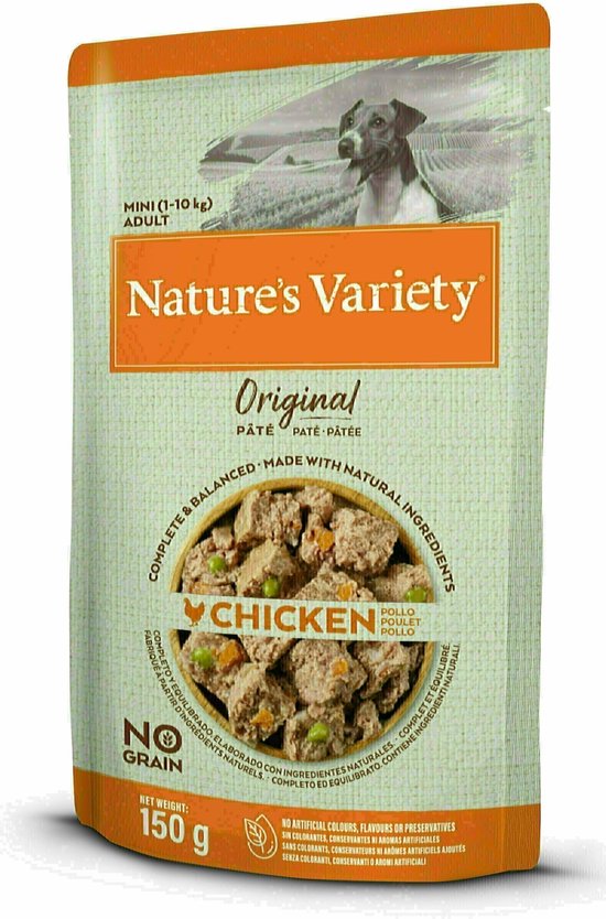 Nature's Variety - Original Adult Medium Maxi Pouch Chicken Hondenvoer